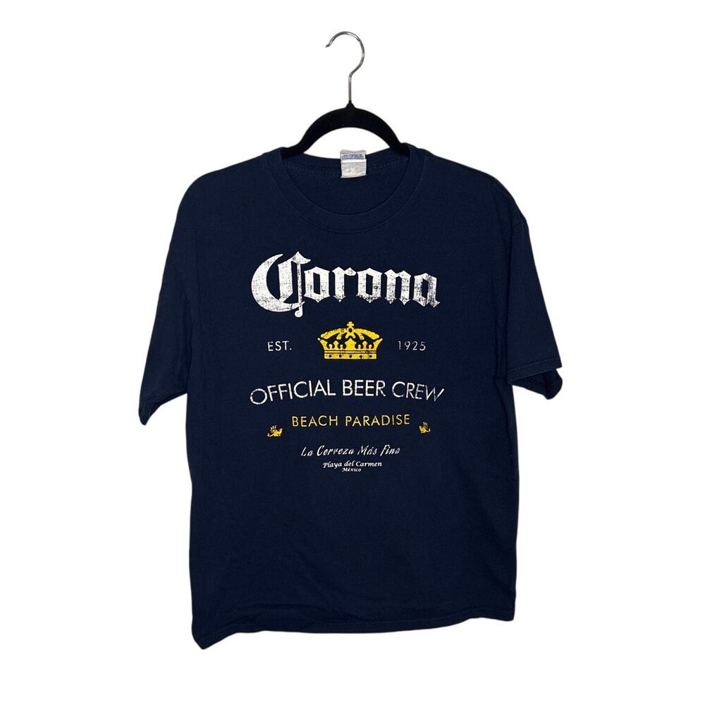 Vintage Corona Extra Official Beer Crew Tee – Navy Blue – Size Large